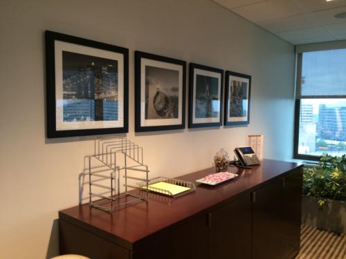 Corporate multi piece installation 4 landscape photos
