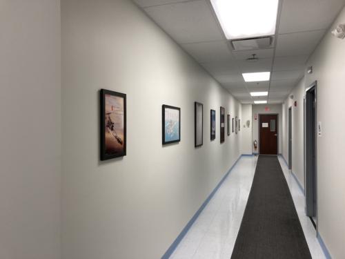 Business Installation - Helicopters Hallway View