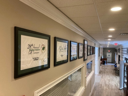 Golf-center-hallway-installation